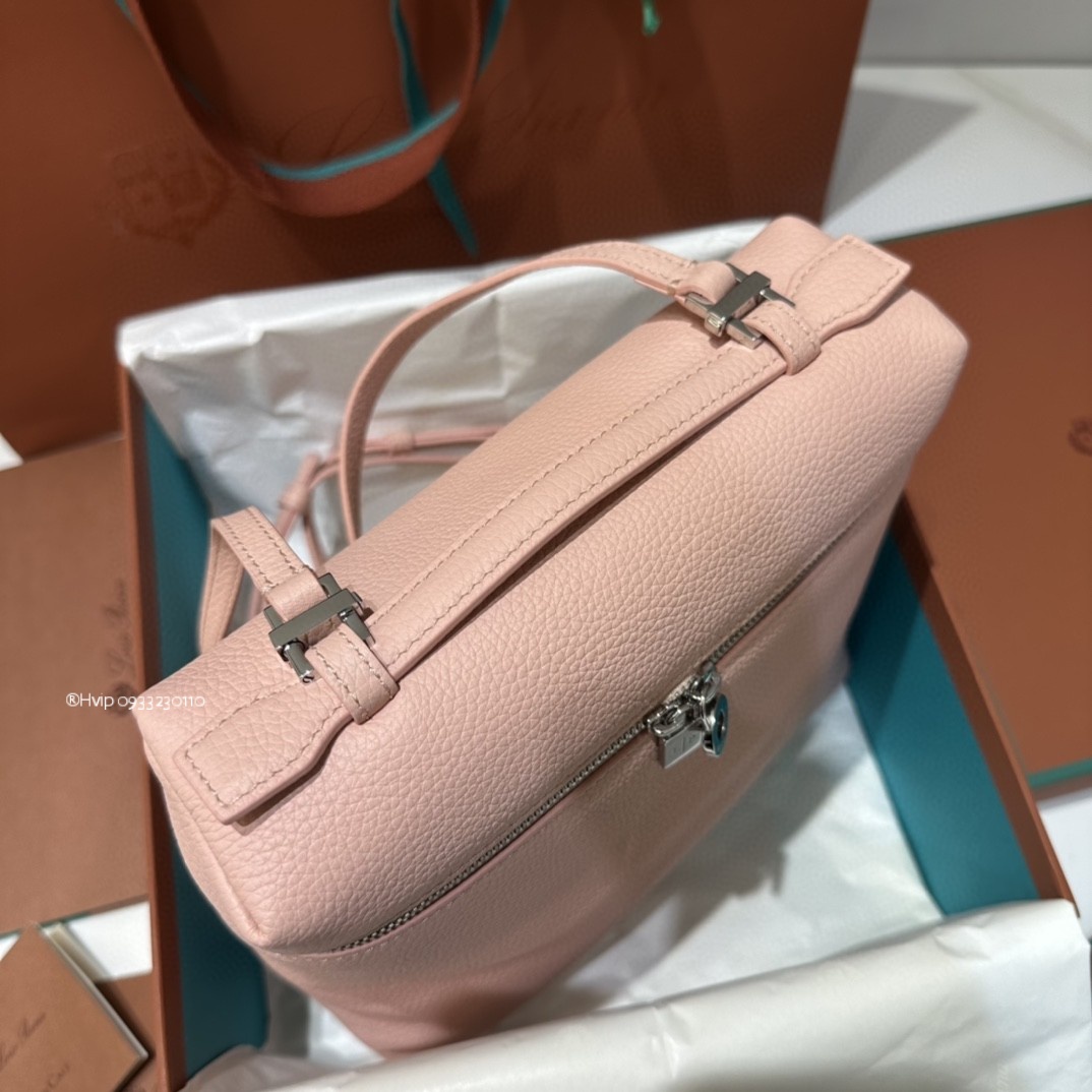 Loro Piana Extra Pocket backpack L23.5 Grained Calfskin Candoglia Marble (305H) FAN4041