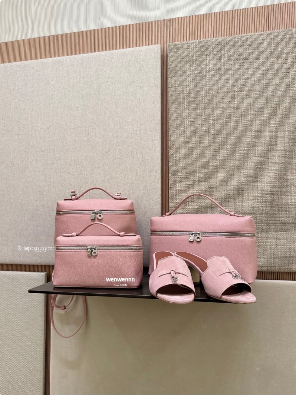 Loro Piana Extra Pocket backpack L23.5 Grained Calfskin Candoglia Marble (305H) FAN4041