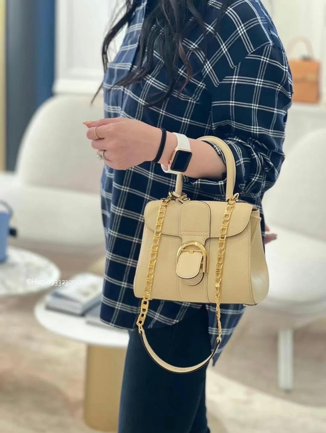 Delvaux Brillant PM Rodeo Calfskin lime