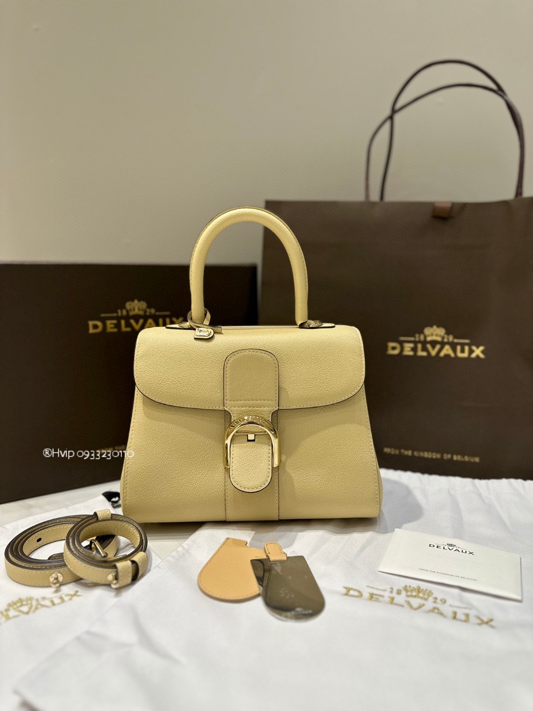 Delvaux Brillant PM Rodeo Calfskin lime
