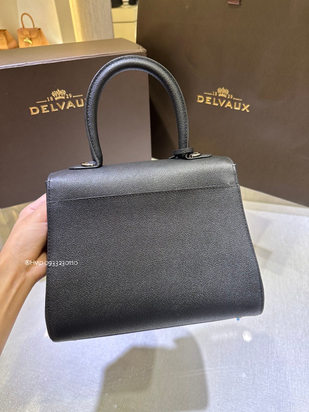 Delvaux Brillant PM Rodeo Calfskin black
