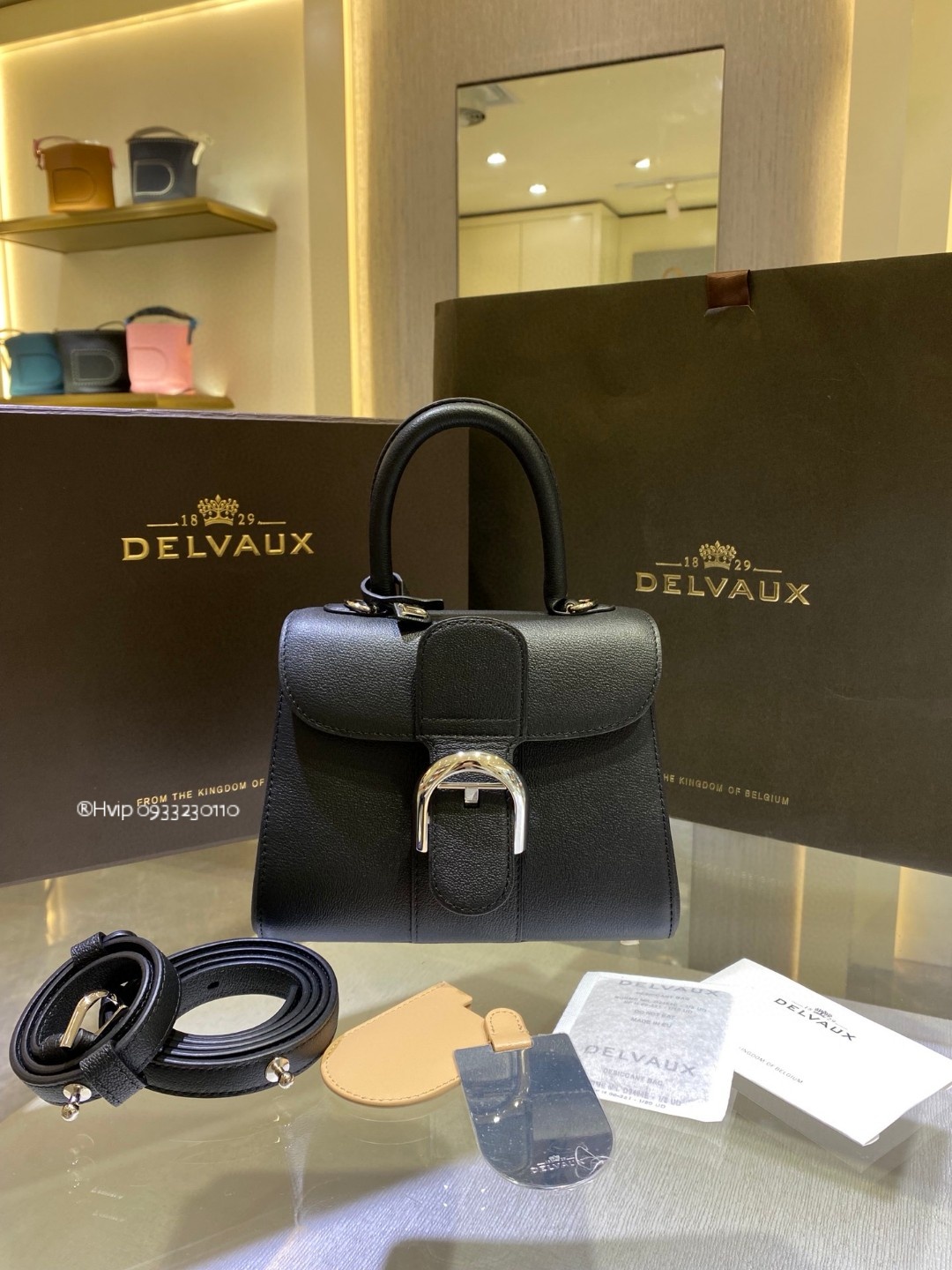 Delvaux Brillant Mini Rodeo Calfskin black