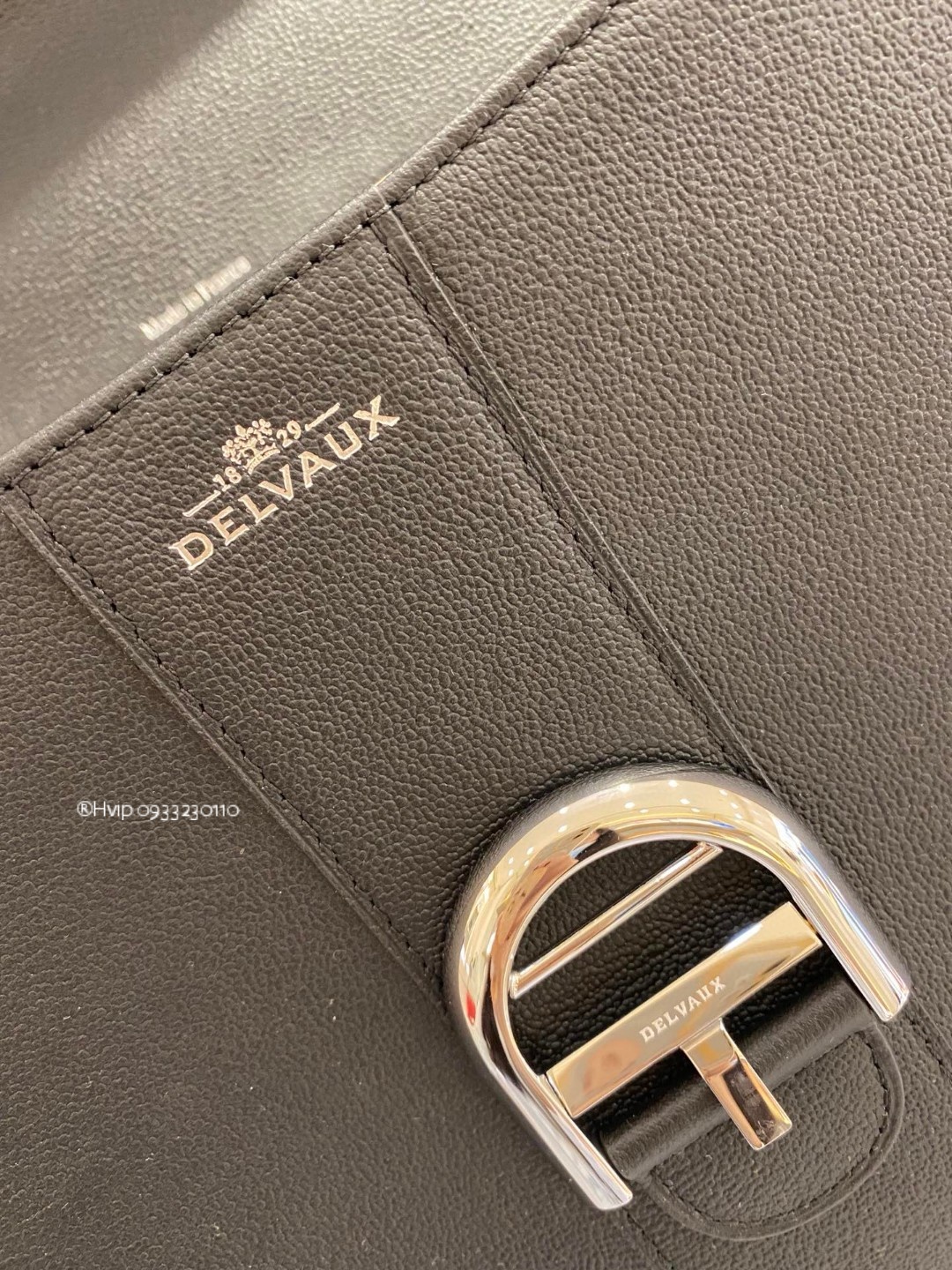 Delvaux Brillant MM Rodeo Calfskin black Phw