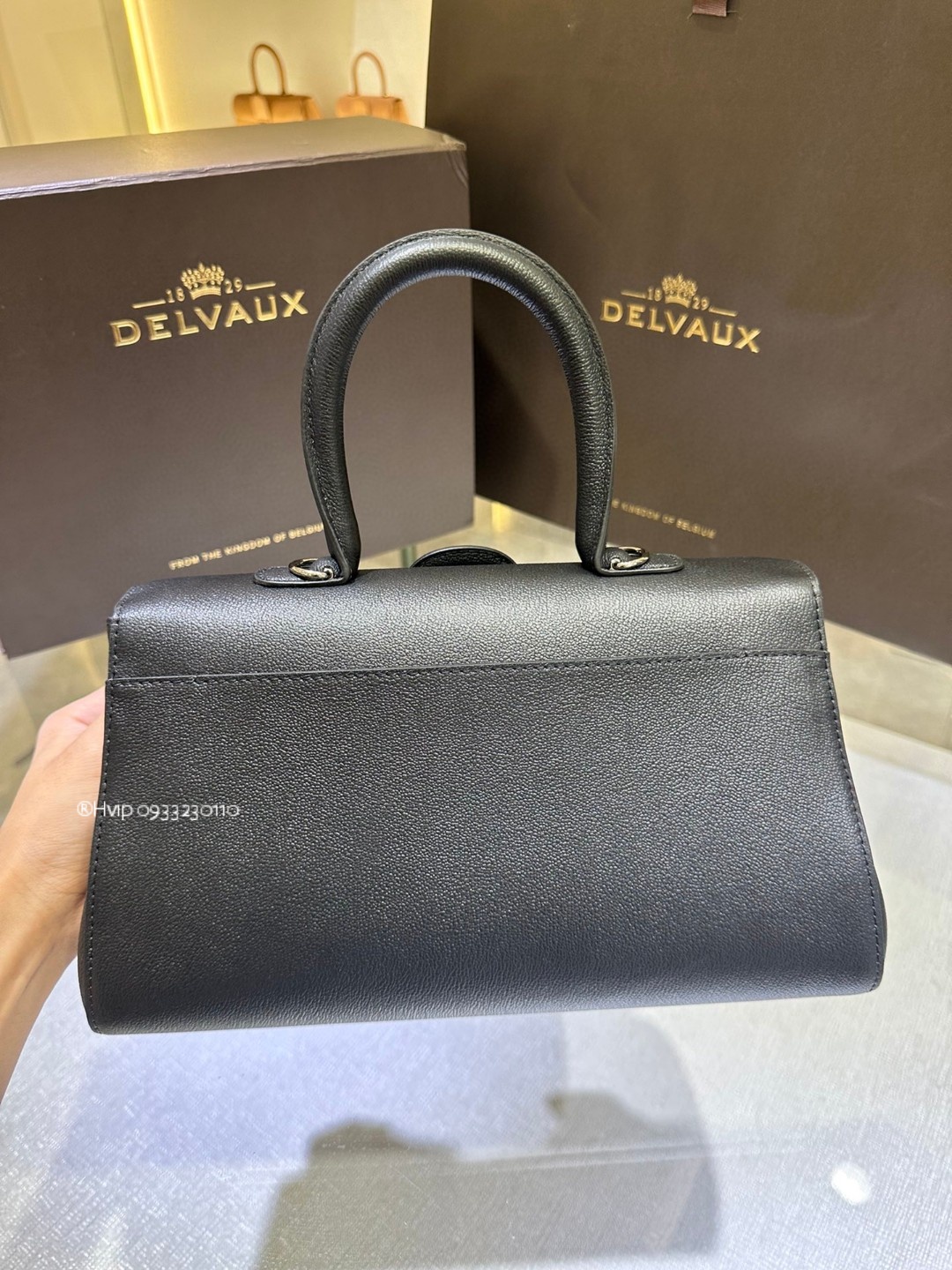 Delvaux Brillant MM Rodeo Calfskin black Phw