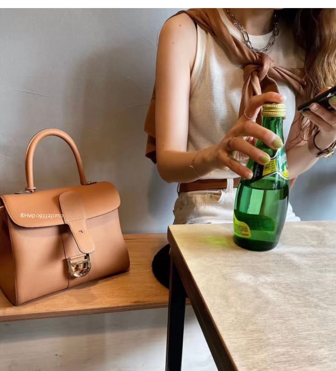 Delvaux Brillant MM Rodeo Calfskin Vegetal