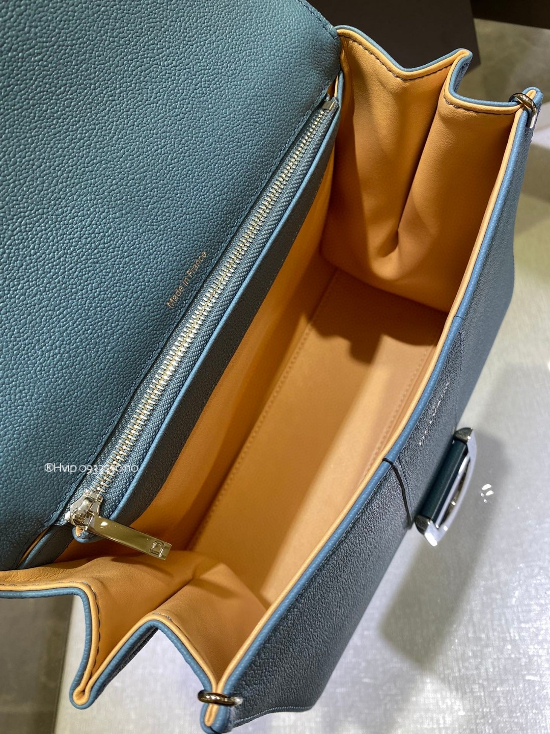 Delvaux Brillant MM Rodeo Calfskin Azure