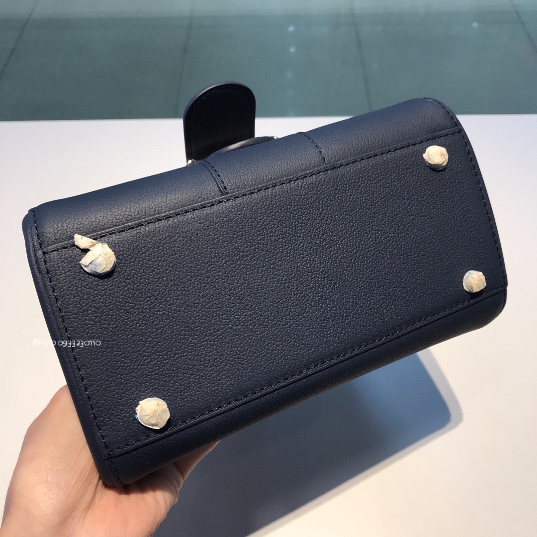 Delvaux Brillant Mini Rodeo Calfskin navy blue