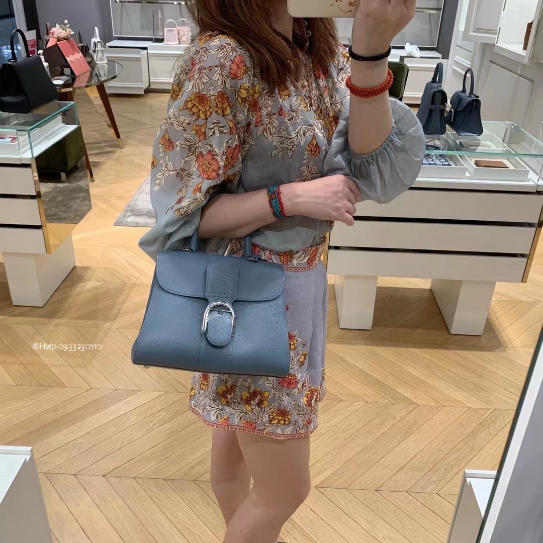 Delvaux Brillant MM Rodeo Calfskin Azure