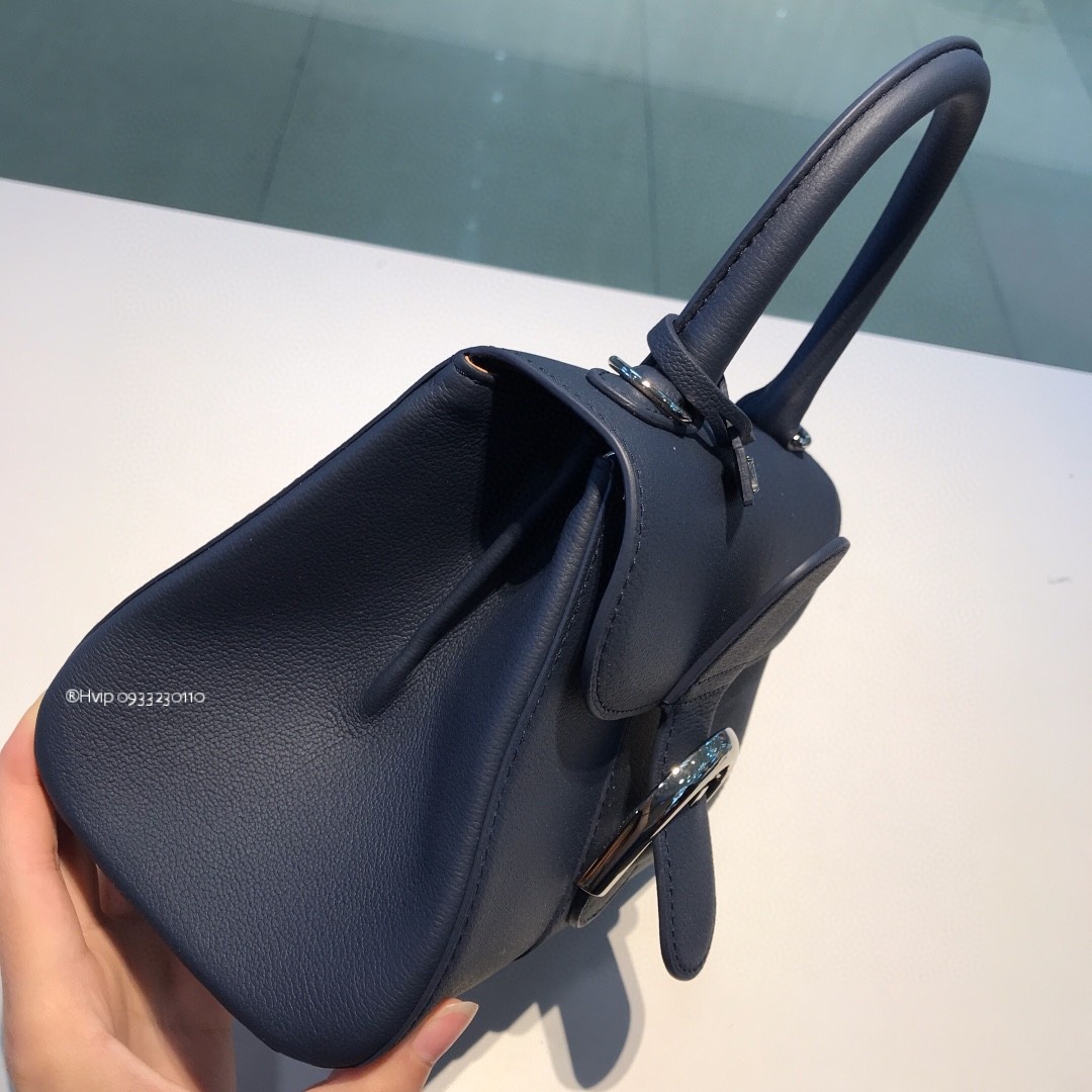 Delvaux Brillant Mini Rodeo Calfskin navy blue