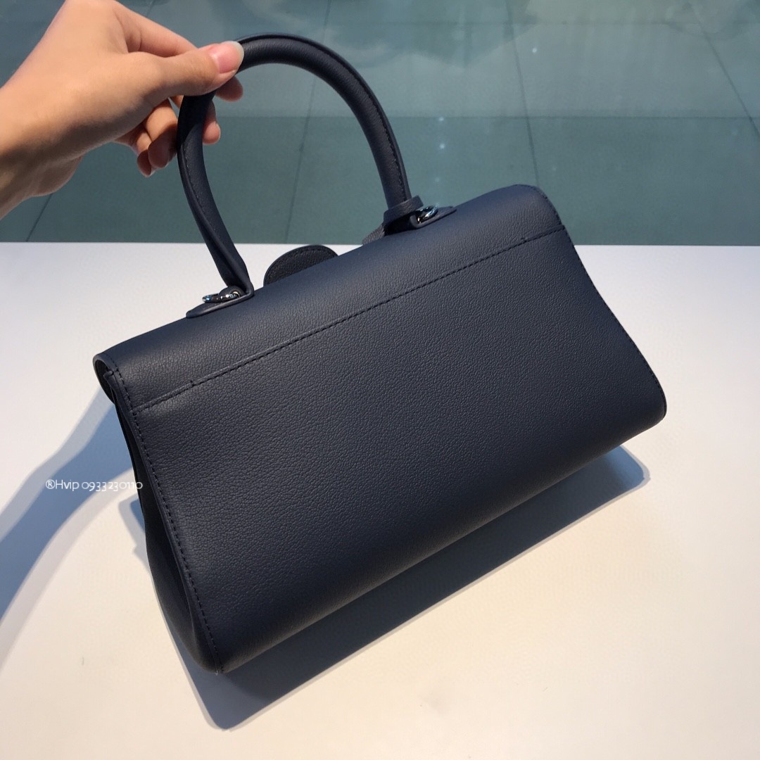 Delvaux Brillant MM Rodeo Calfskin navy blue