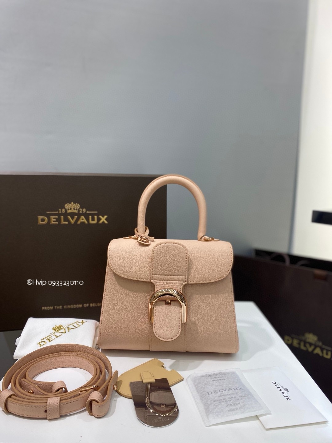 Delvaux Brillant Mini Rodeo Calfskin pink