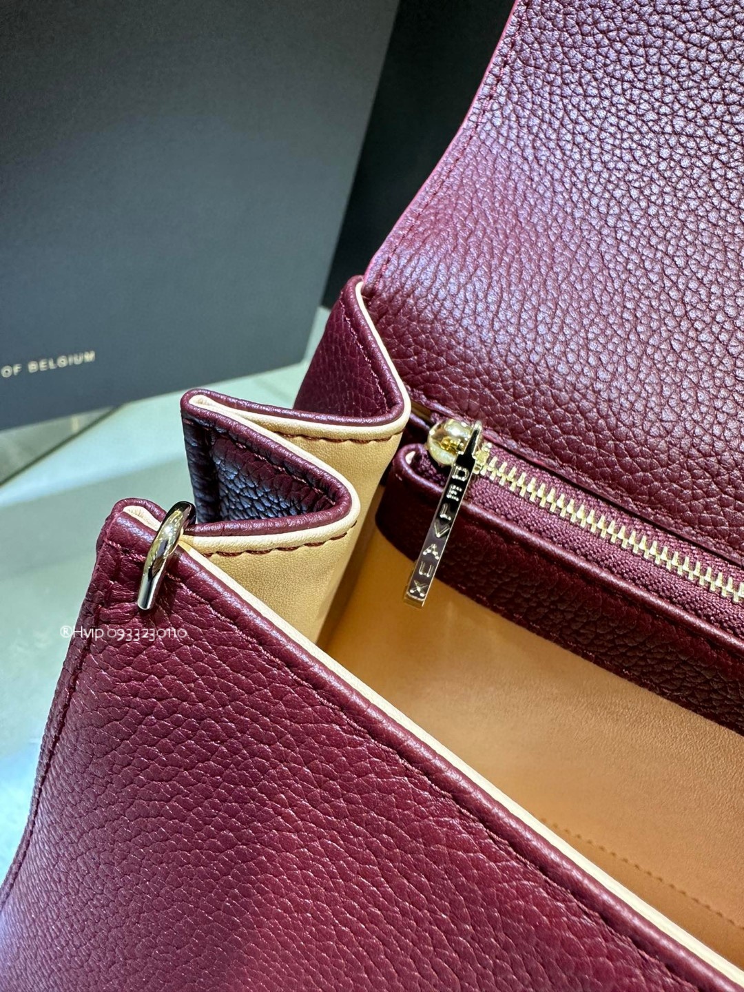 Delvaux Brillant PM Rodeo Calfskin Rosewood