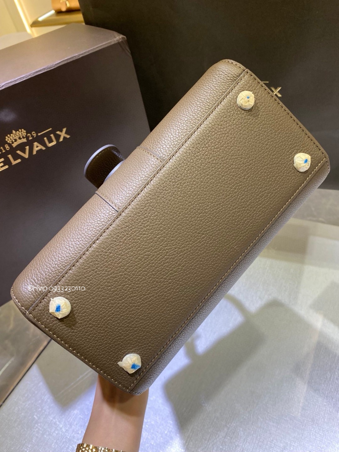 Delvaux Brillant MM Rodeo Calfskin Tourterelle