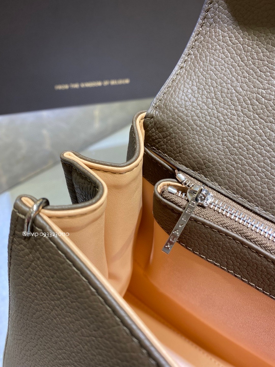 Delvaux Brillant PM Rodeo Calfskin Tourterelle