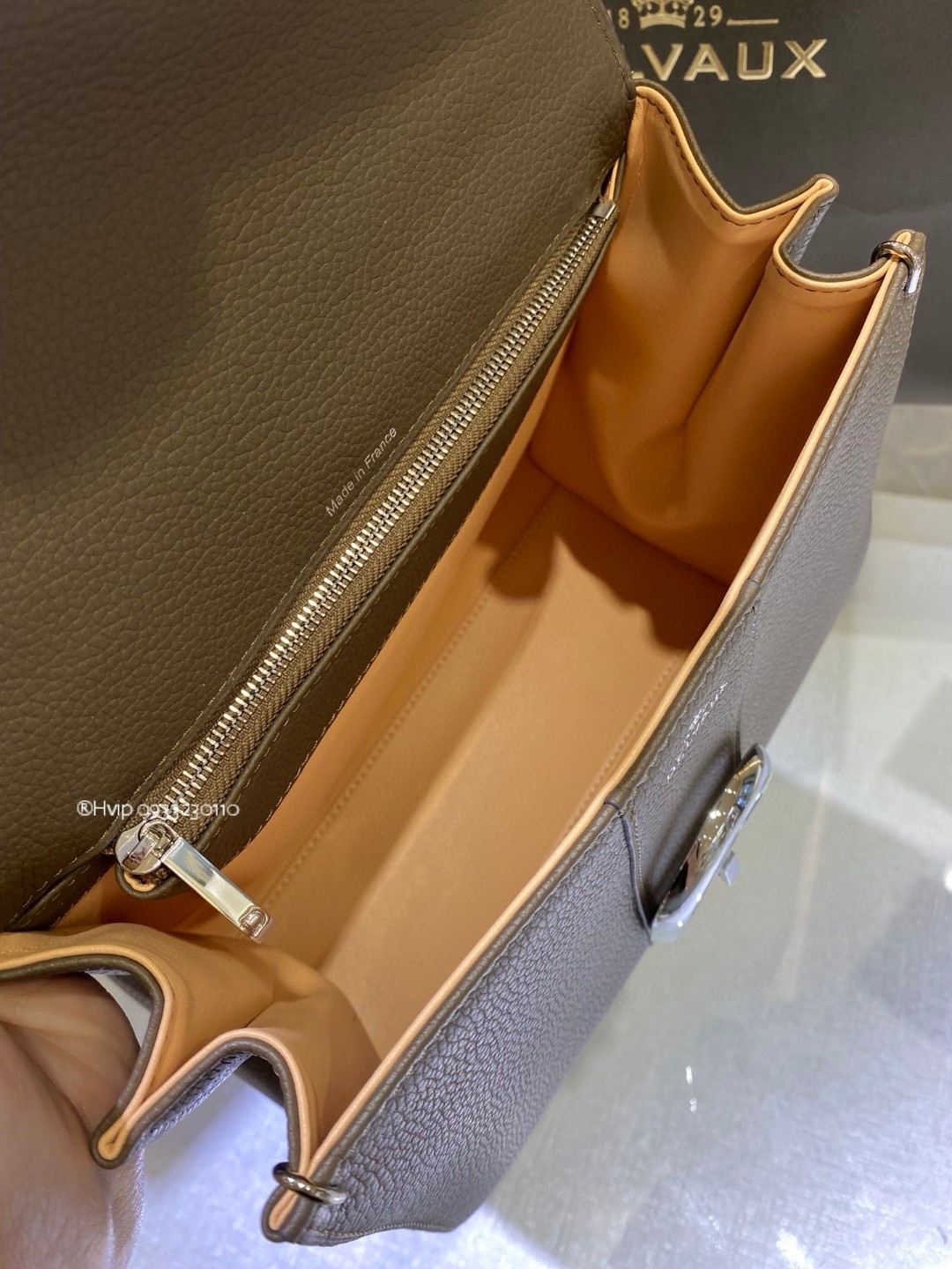 Delvaux Brillant PM Rodeo Calfskin Tourterelle