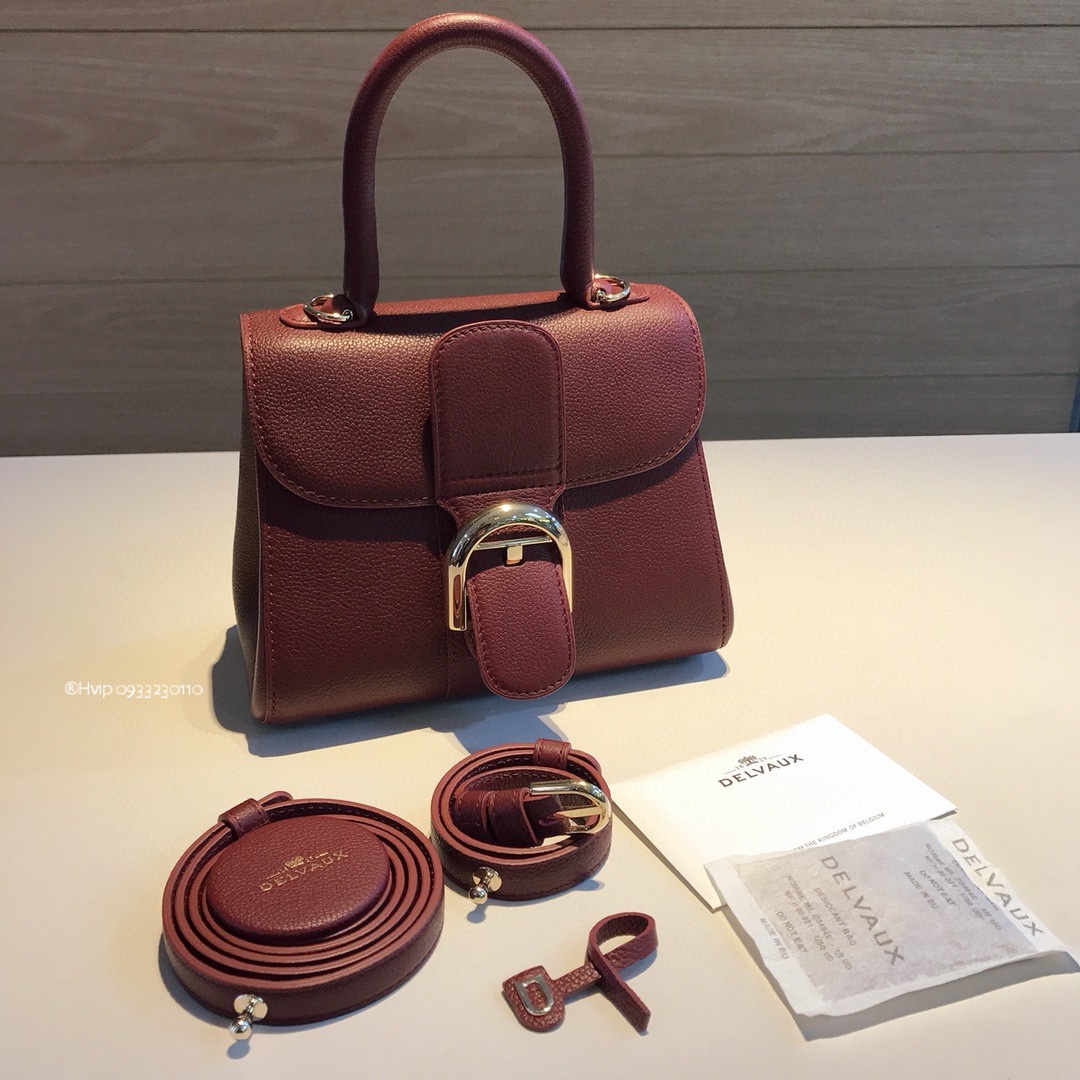Delvaux Brillant Mini Rodeo Calfskin Rosewood