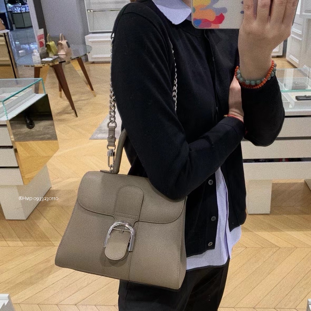 Delvaux Brillant MM Rodeo Calfskin Tourterelle