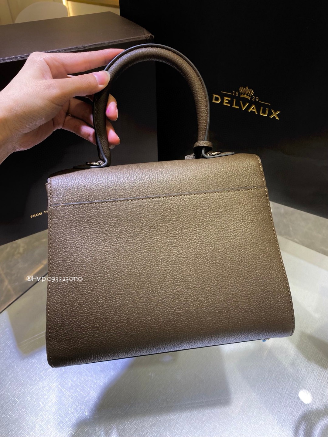 Delvaux Brillant PM Rodeo Calfskin Tourterelle