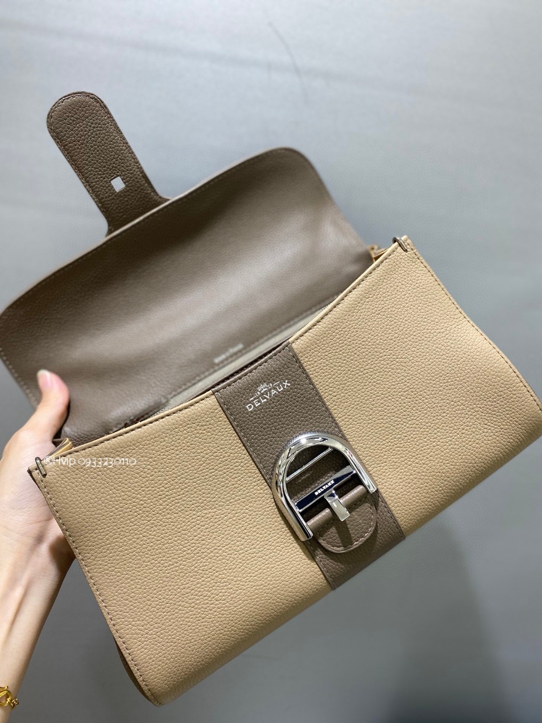 Delvaux Brillant MM Rodeo Calfskin bi-color