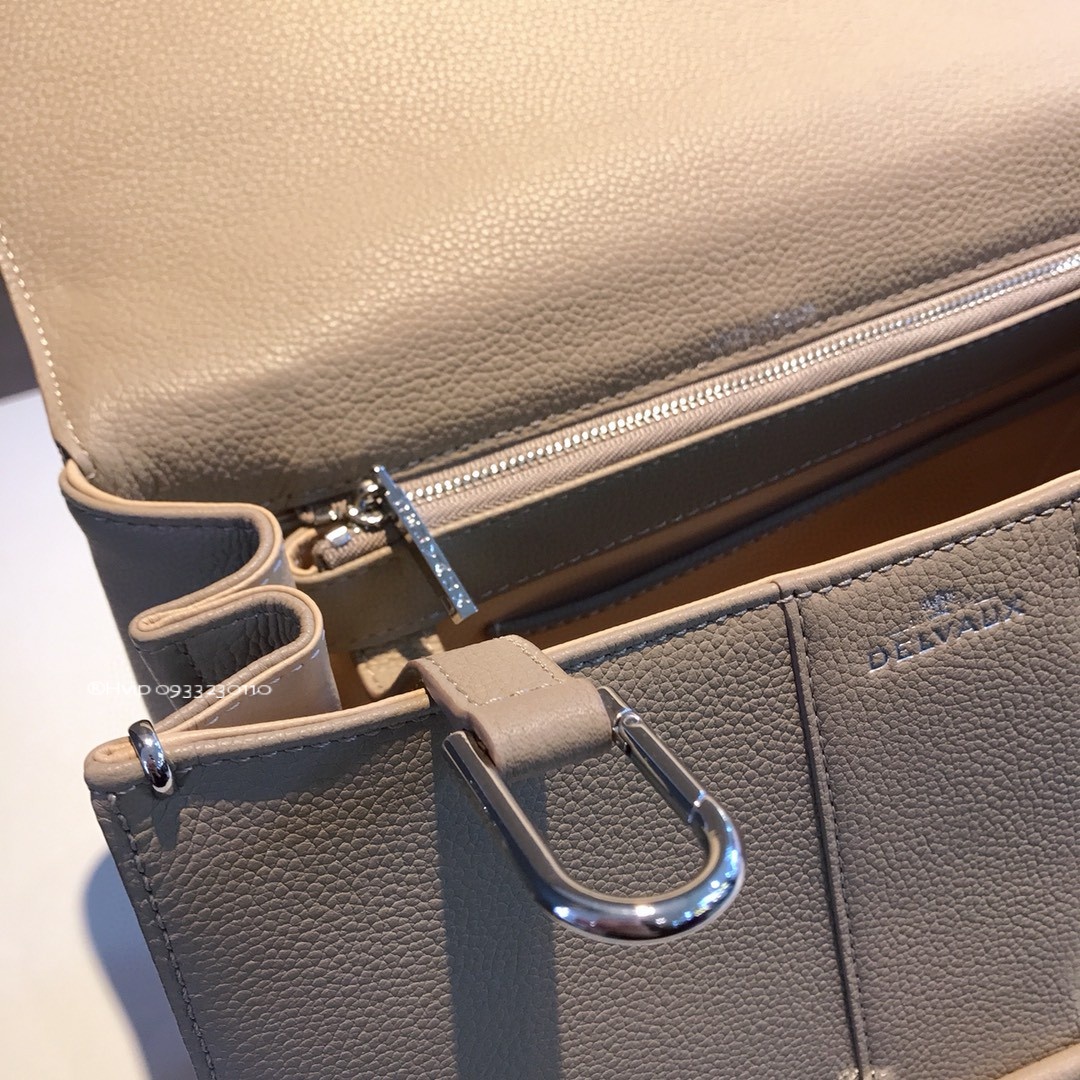 Delvaux Brillant MM grained Calfskin Sirocco