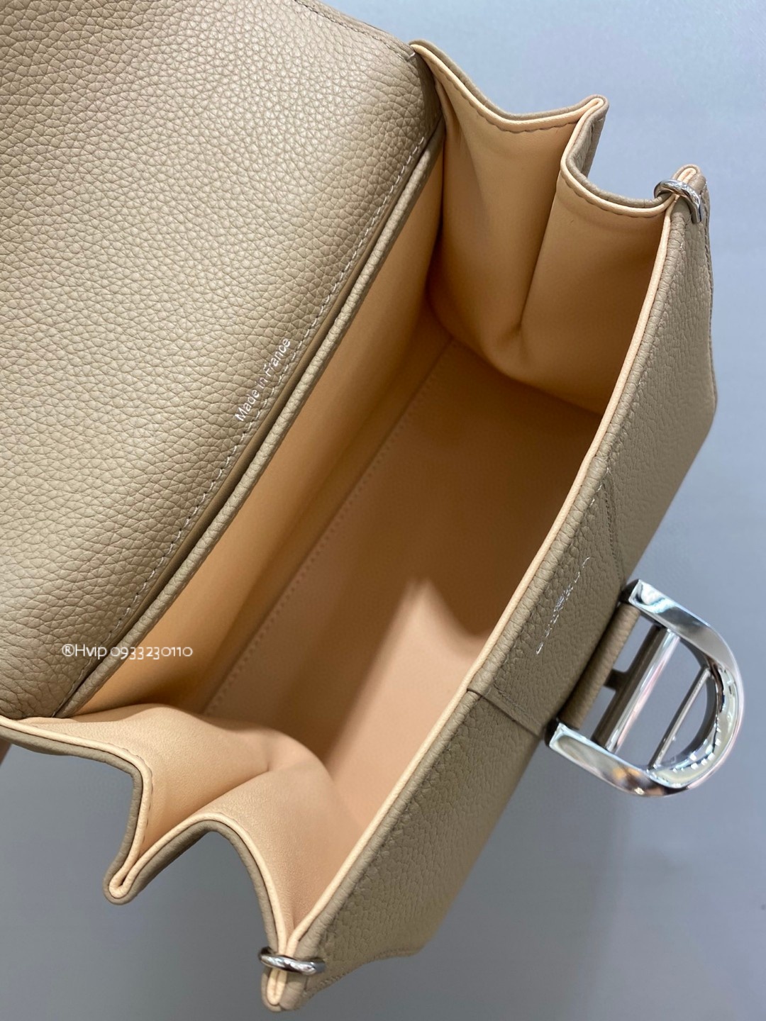 Delvaux Brillant Mini grained Calfskin Sirocco
