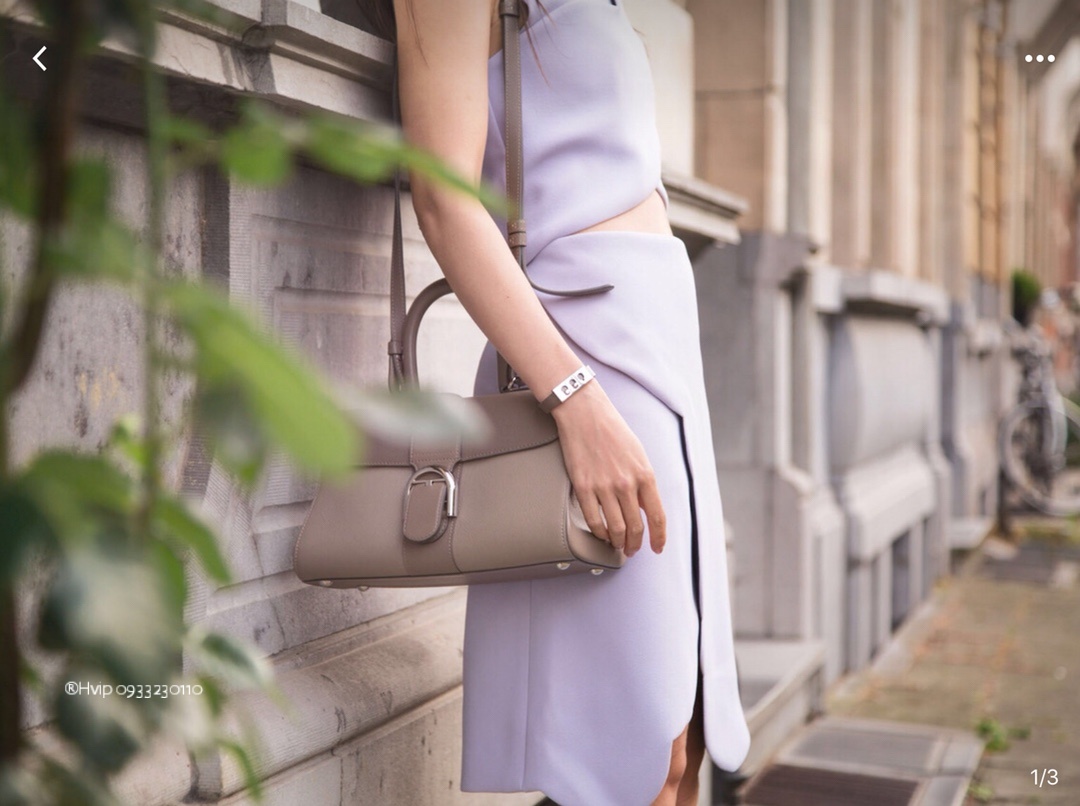 Delvaux Brillant MM Rodeo Calfskin bi-color