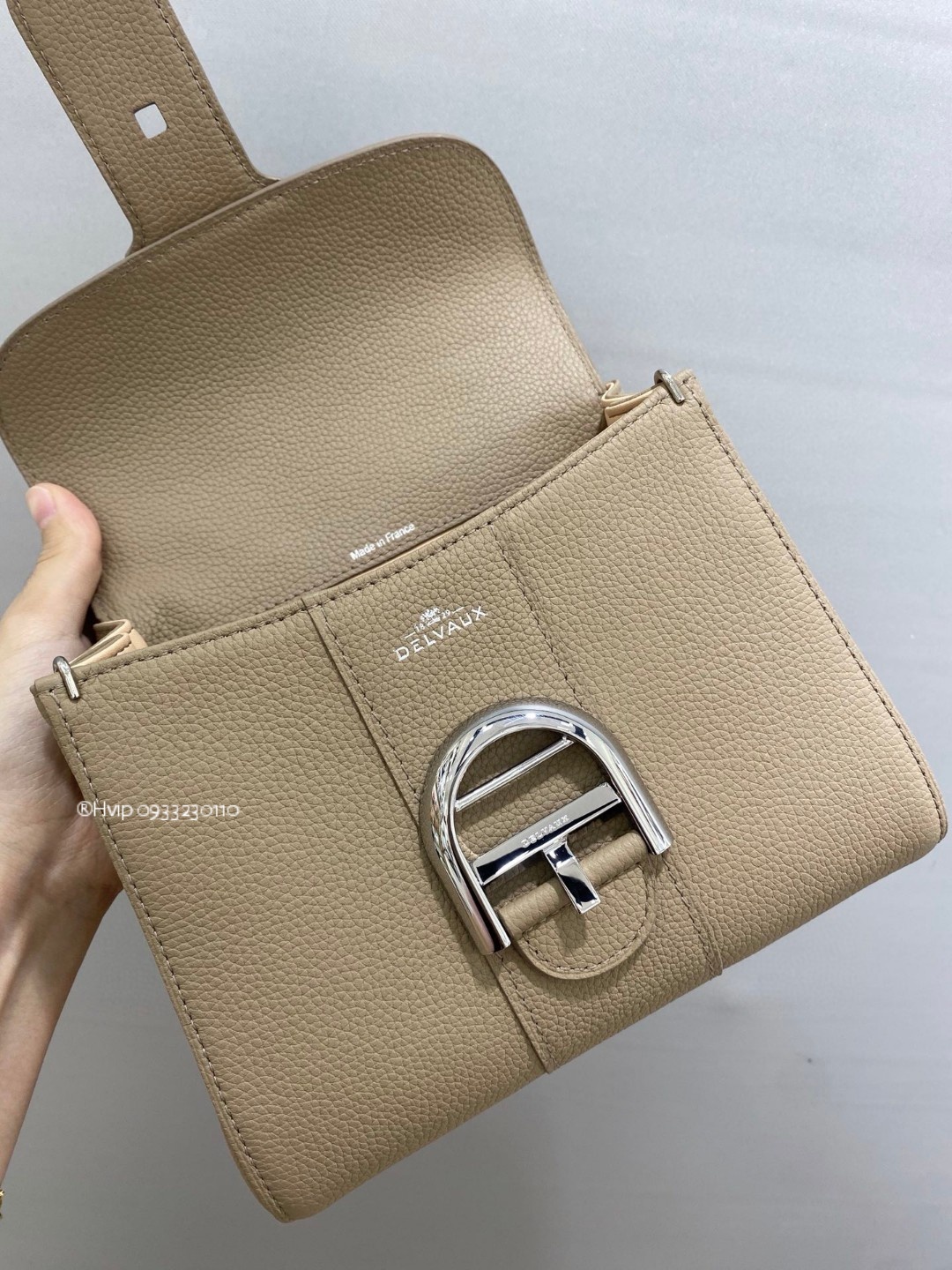 Delvaux Brillant Mini grained Calfskin Sirocco