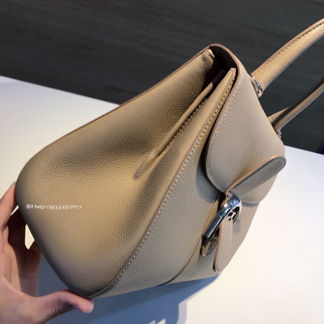 Delvaux Brillant MM grained Calfskin Sirocco