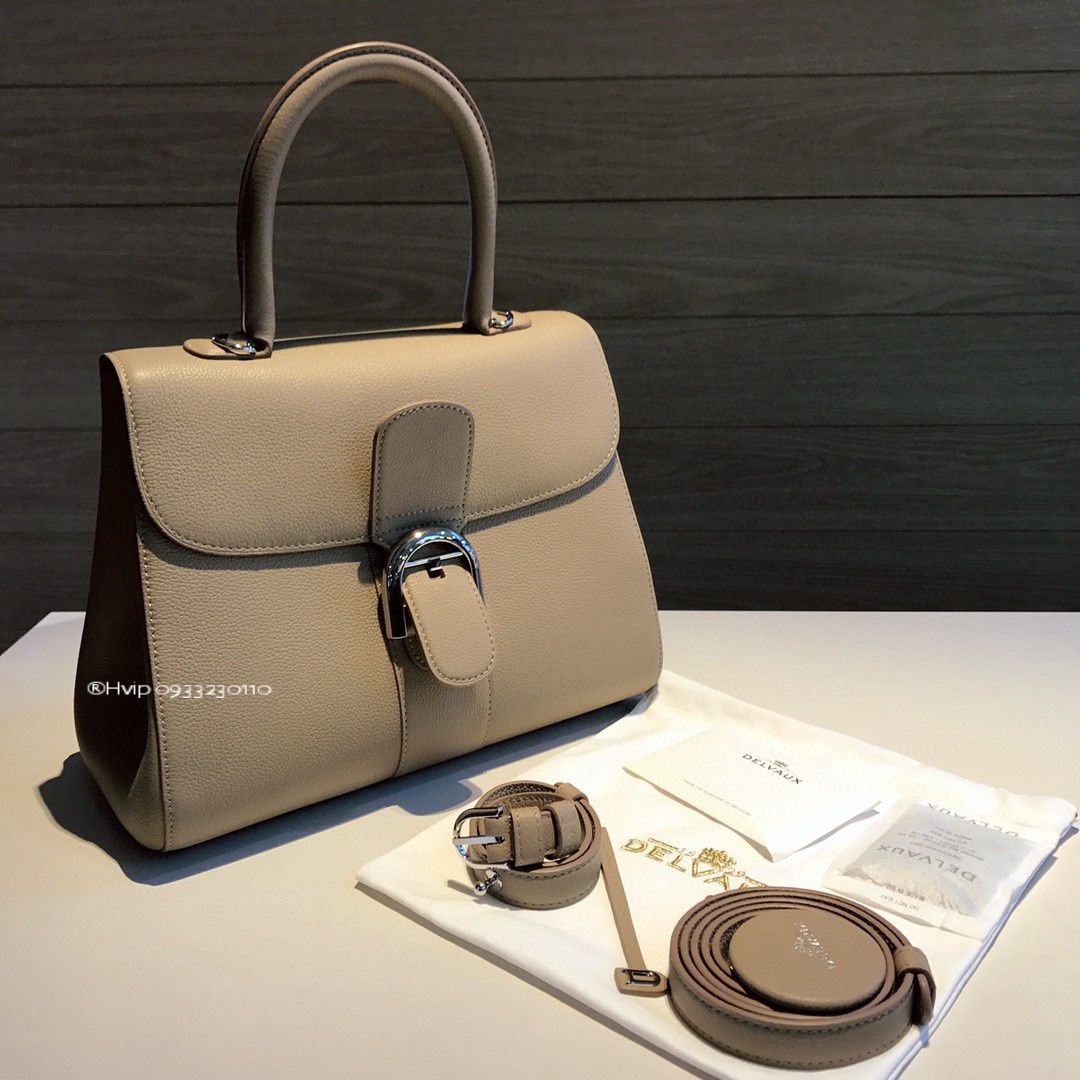 Delvaux Brillant MM grained Calfskin Sirocco
