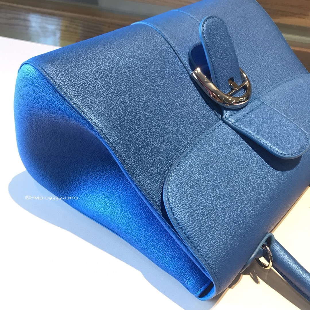 Delvaux Brillant MM grained Calfskin Outremer