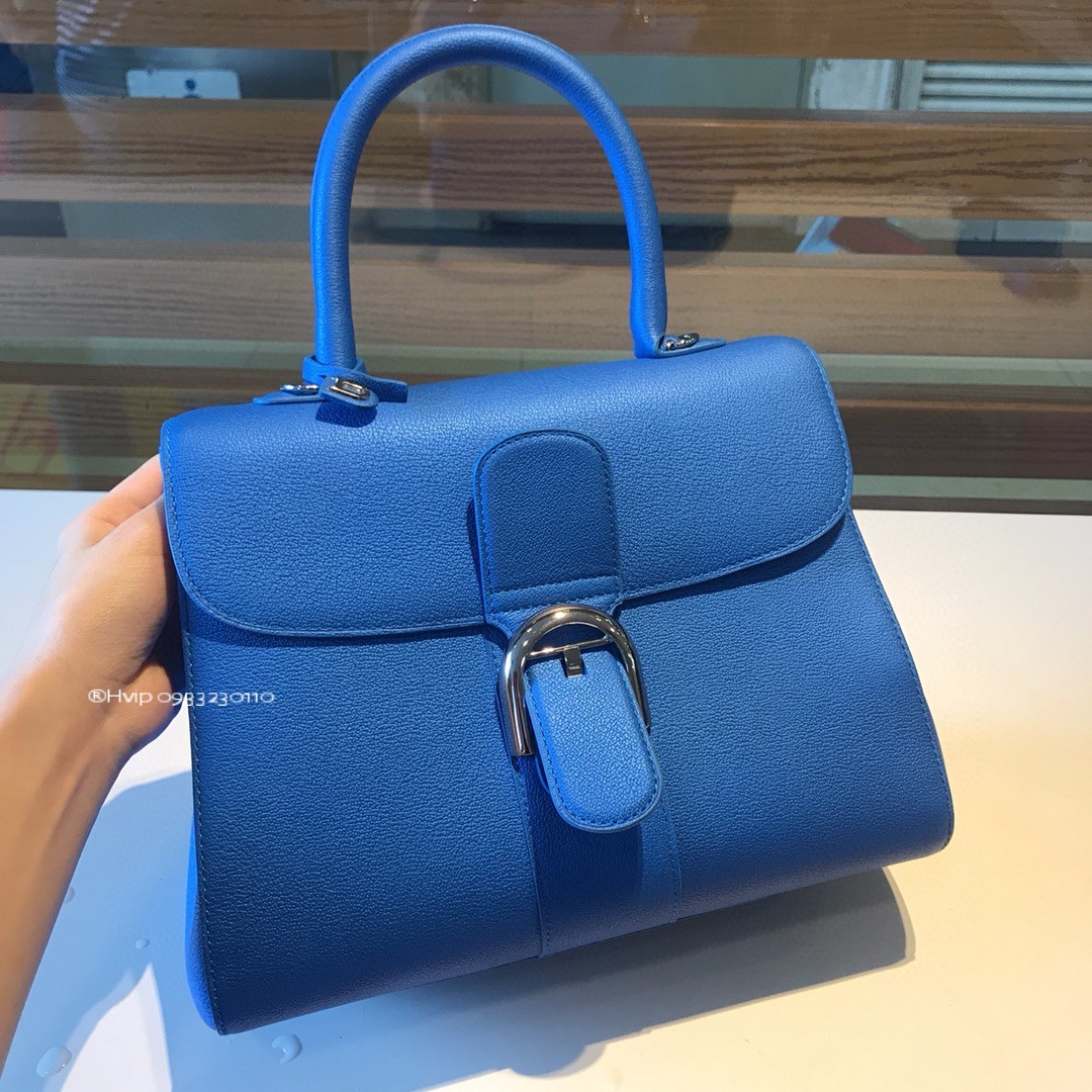 Delvaux Brillant MM grained Calfskin Outremer