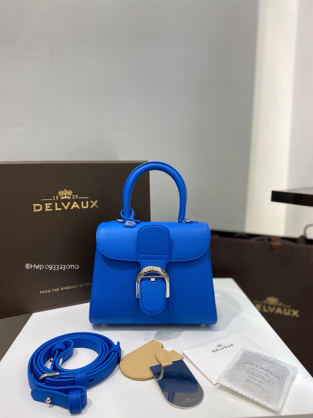Delvaux Brillant Munigrained Calfskin Outremer