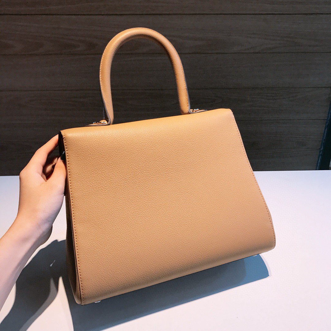 Delvaux Brillant MM grained Calfskin Vegetal - Ivory