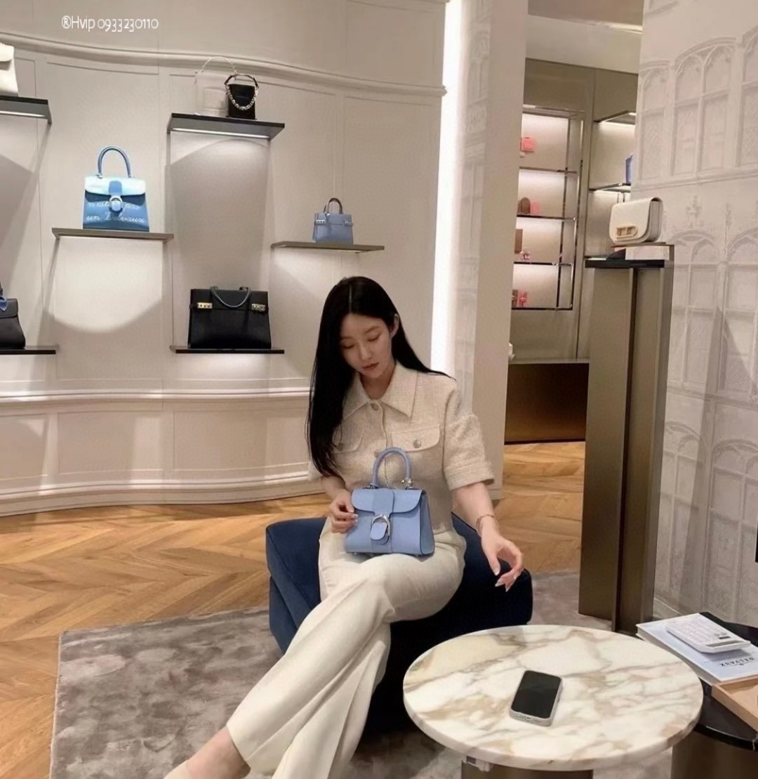 Delvaux Brillan mini in Box Calf Azure