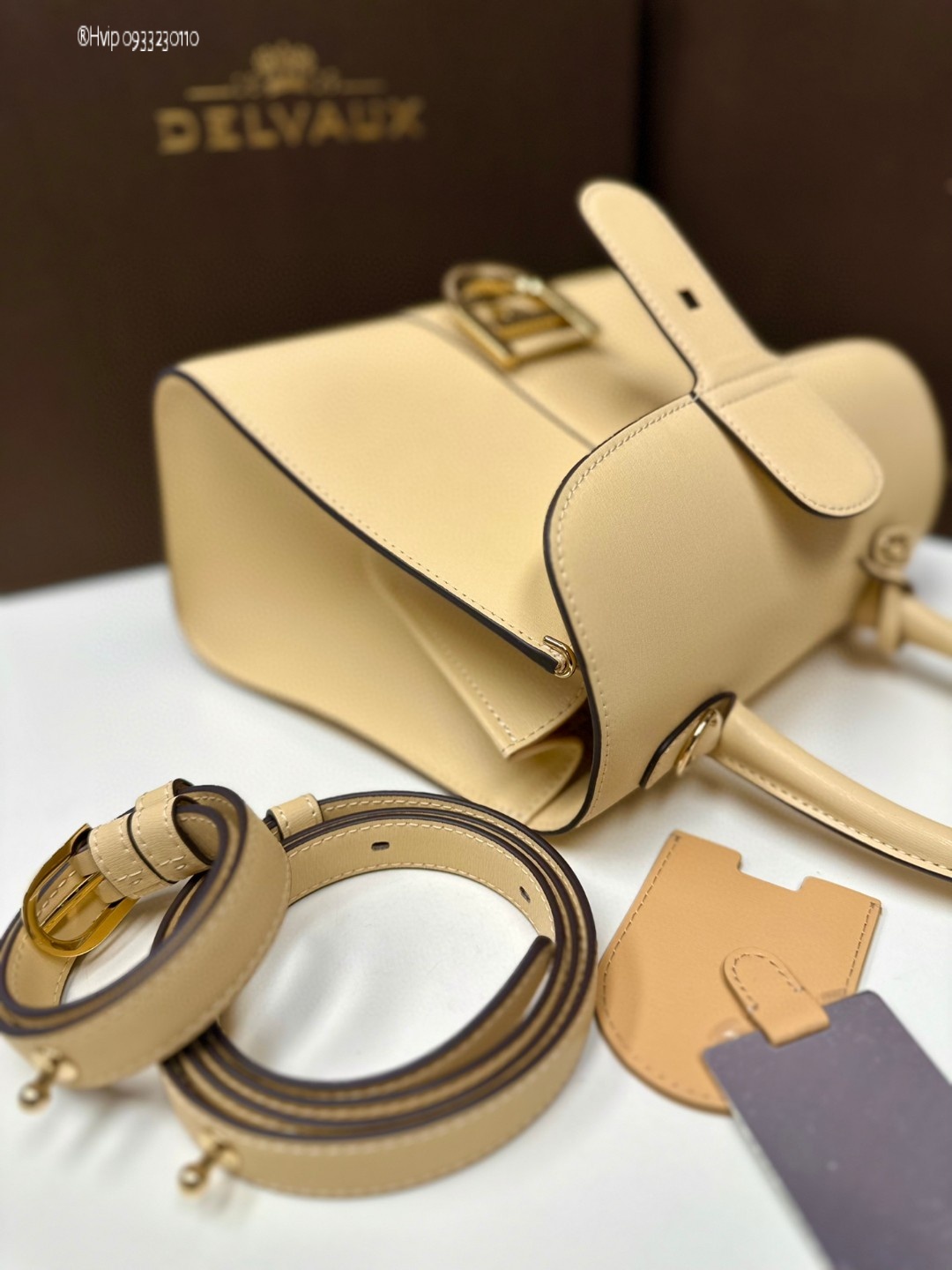 Delvaux Brillant PM in Box Calf yellow