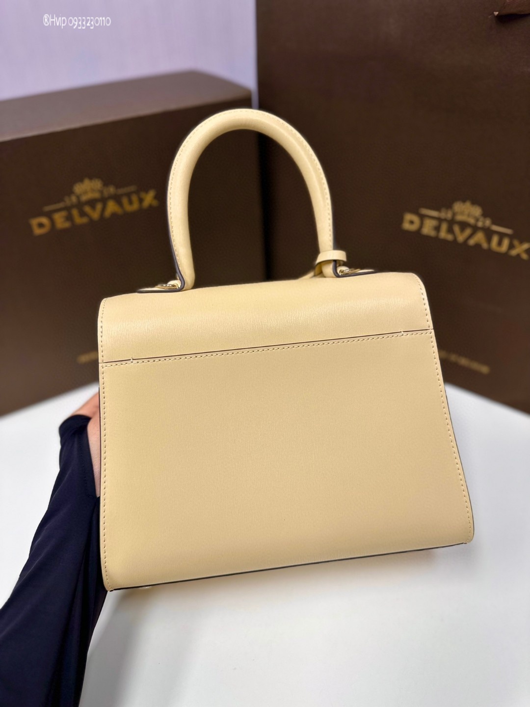 Delvaux Brillant PM in Box Calf yellow