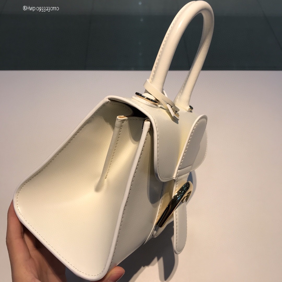 Delvaux Brillan mini in Box Calf white