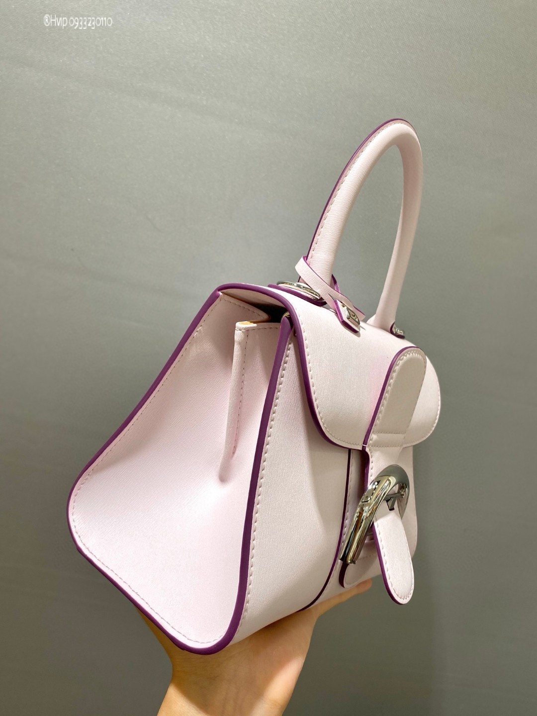 Delvaux Brillan mini in Box Calf pink