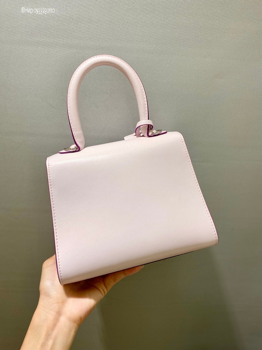 Delvaux Brillan mini in Box Calf pink