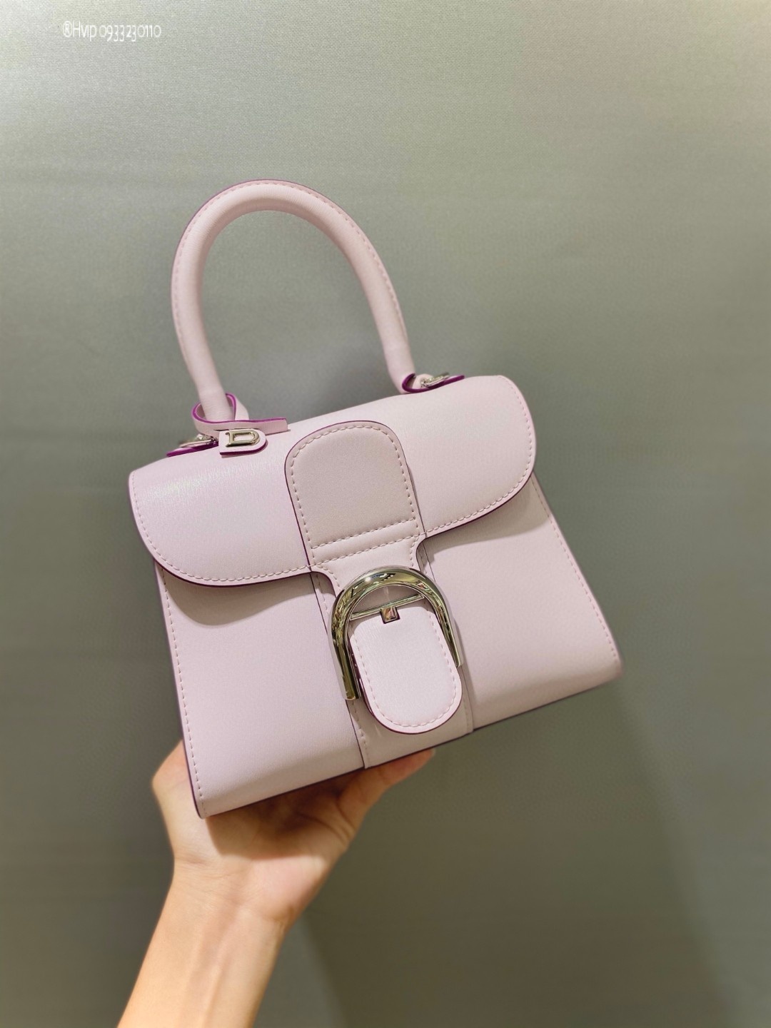 Delvaux Brillan mini in Box Calf pink
