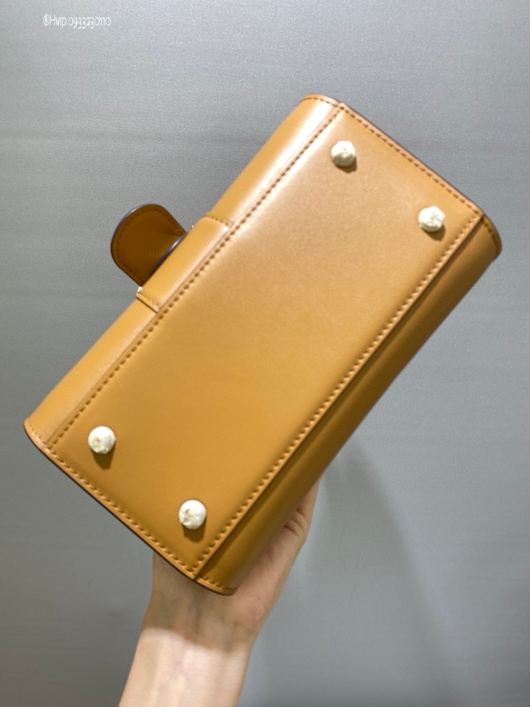 Delvaux Brillan mini in Box Calf beige