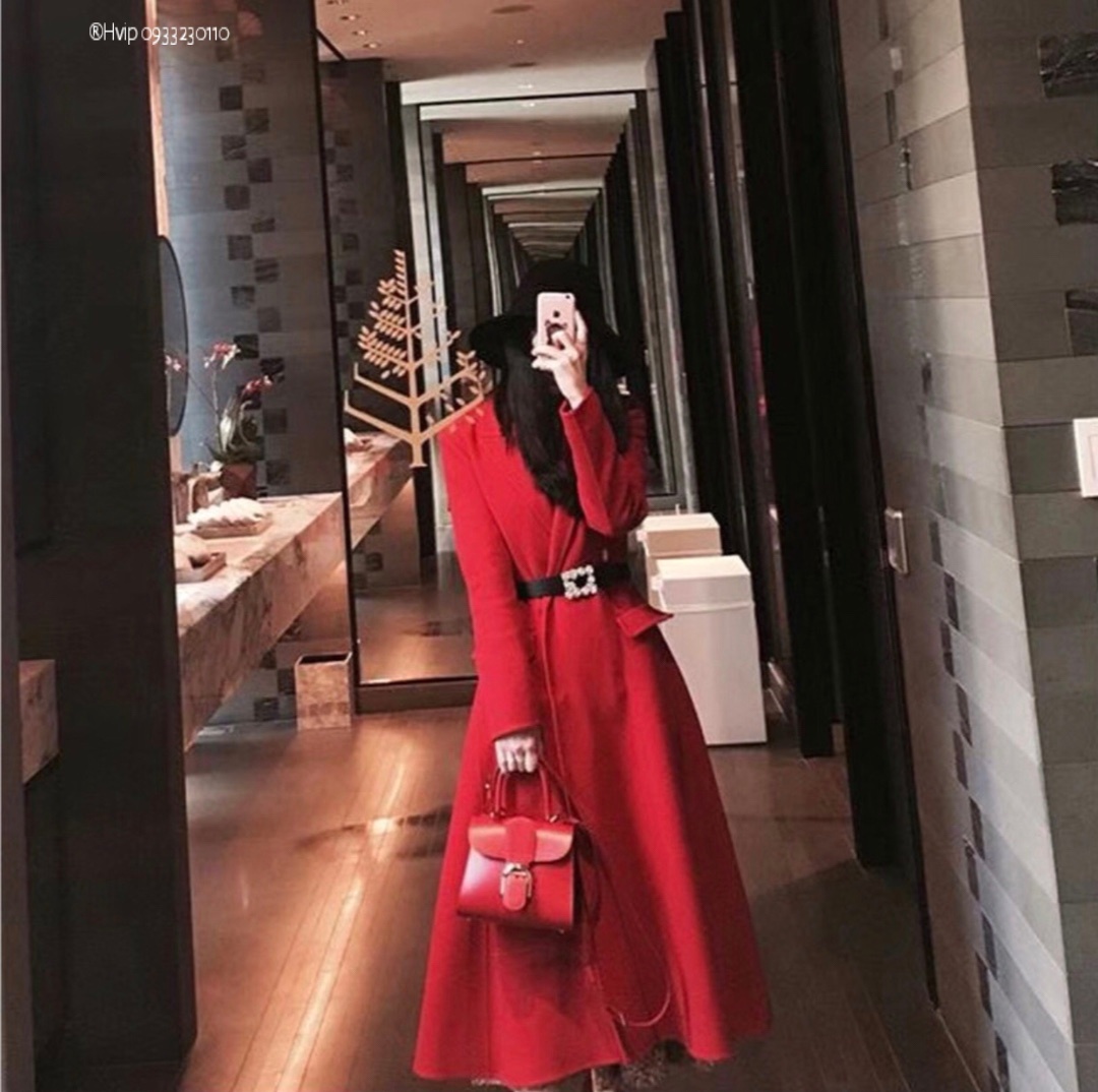 Delvaux Brillan mini in Box Calf red