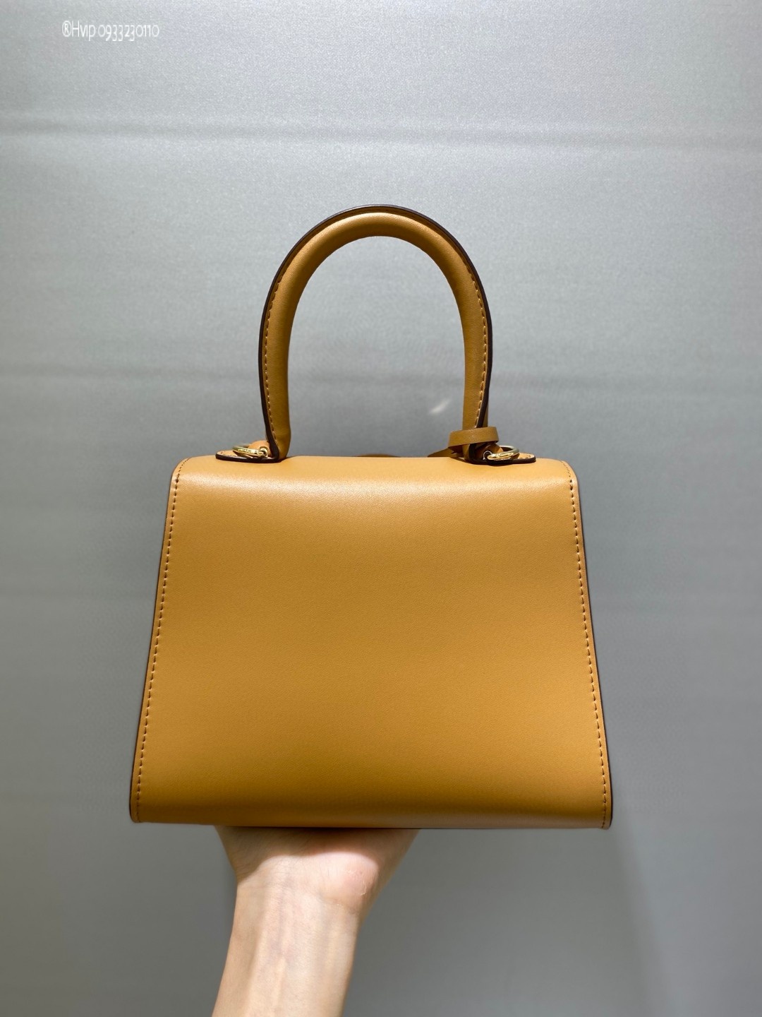 Delvaux Brillan mini in Box Calf beige