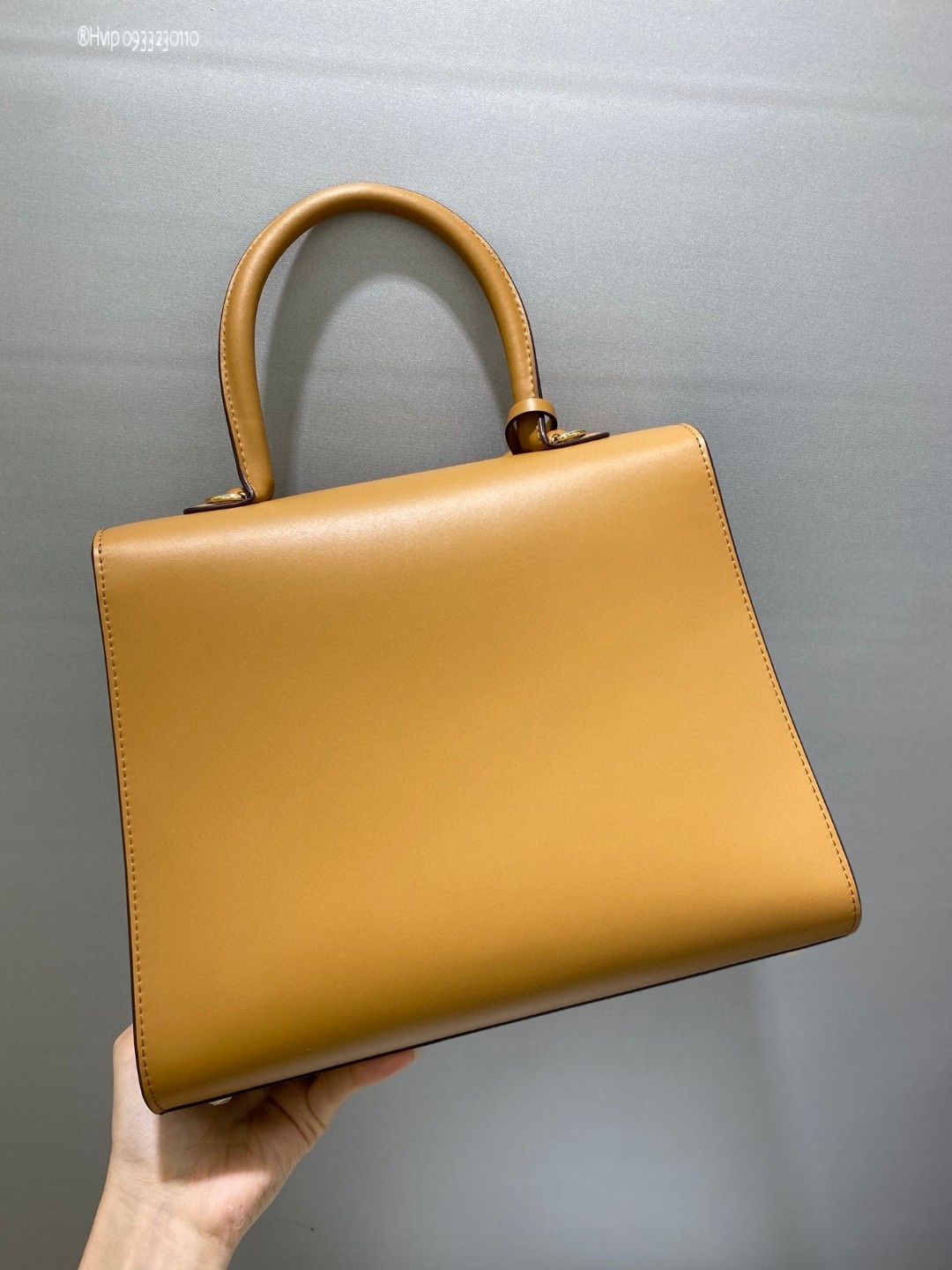 Delvaux Brillant MM in Box Calf beige