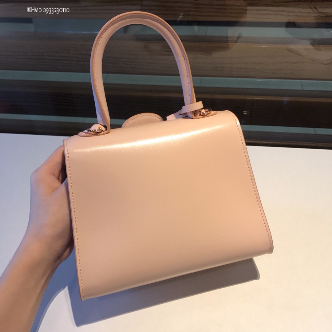 Delvaux Brillan mini in Box Calf rose