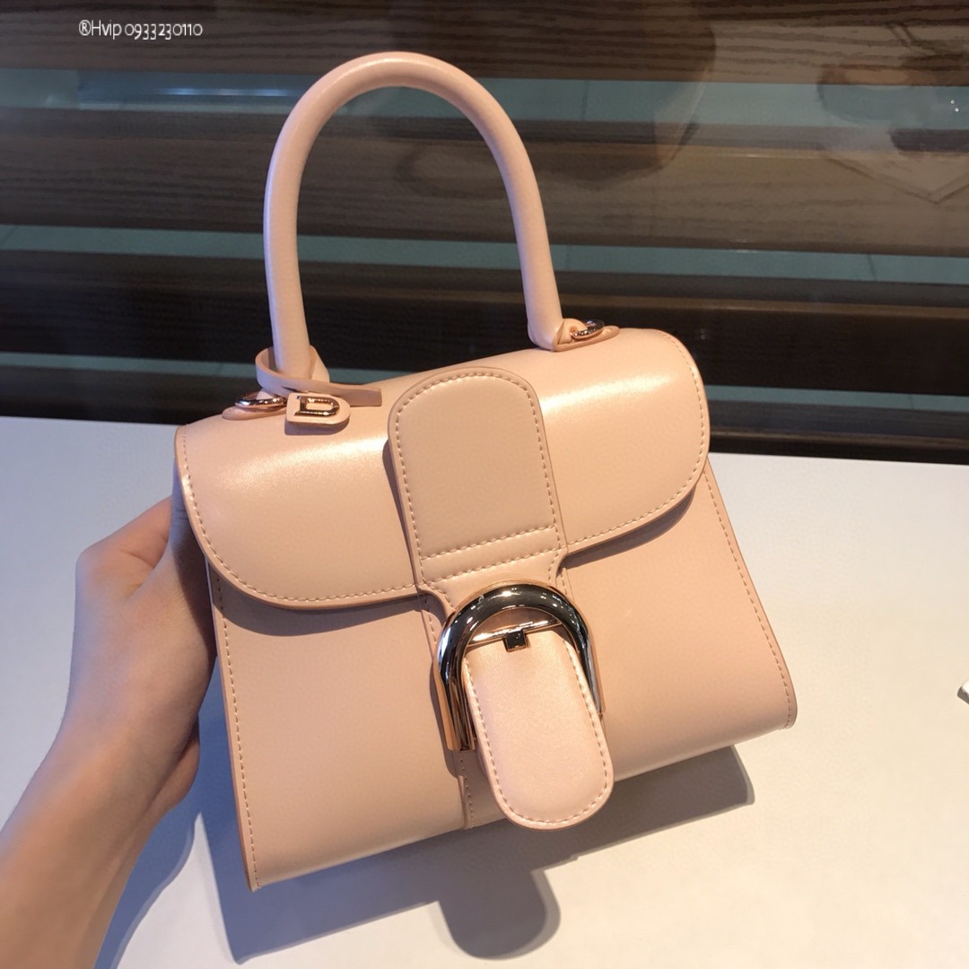 Delvaux Brillan mini in Box Calf rose