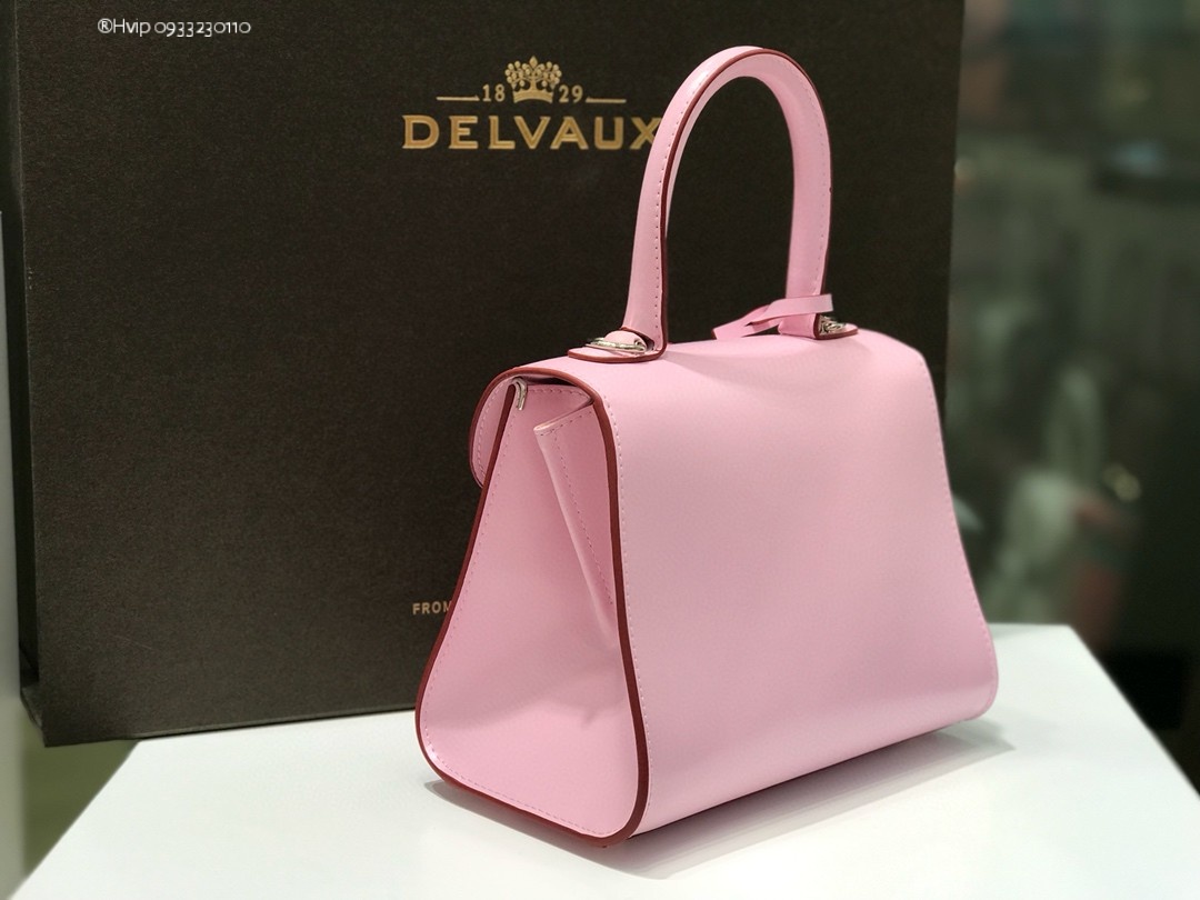 Delvaux Brillan mini in Box Calf Pink