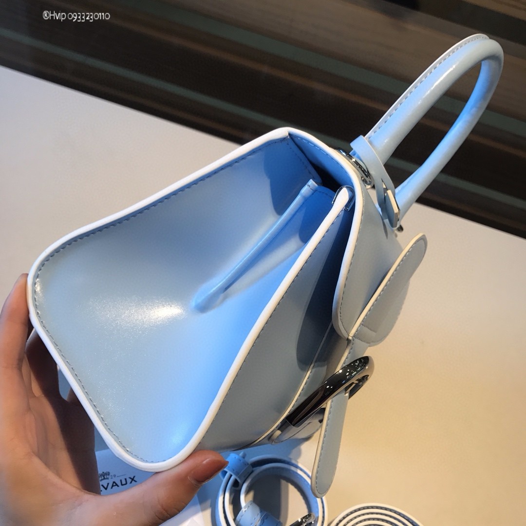 Delvaux Brillan mini in Box Calf Azure