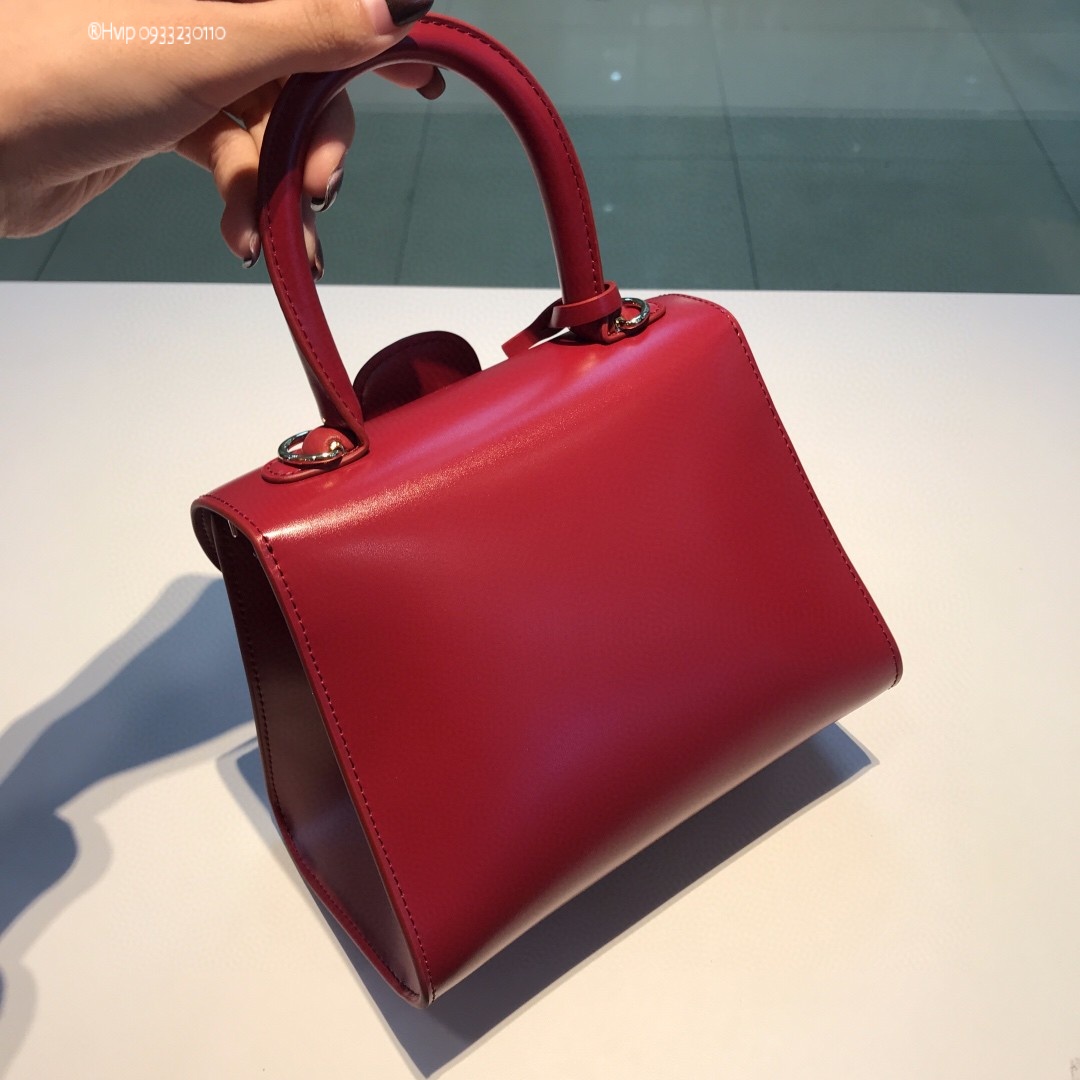 Delvaux Brillan mini in Box Calf burgundy