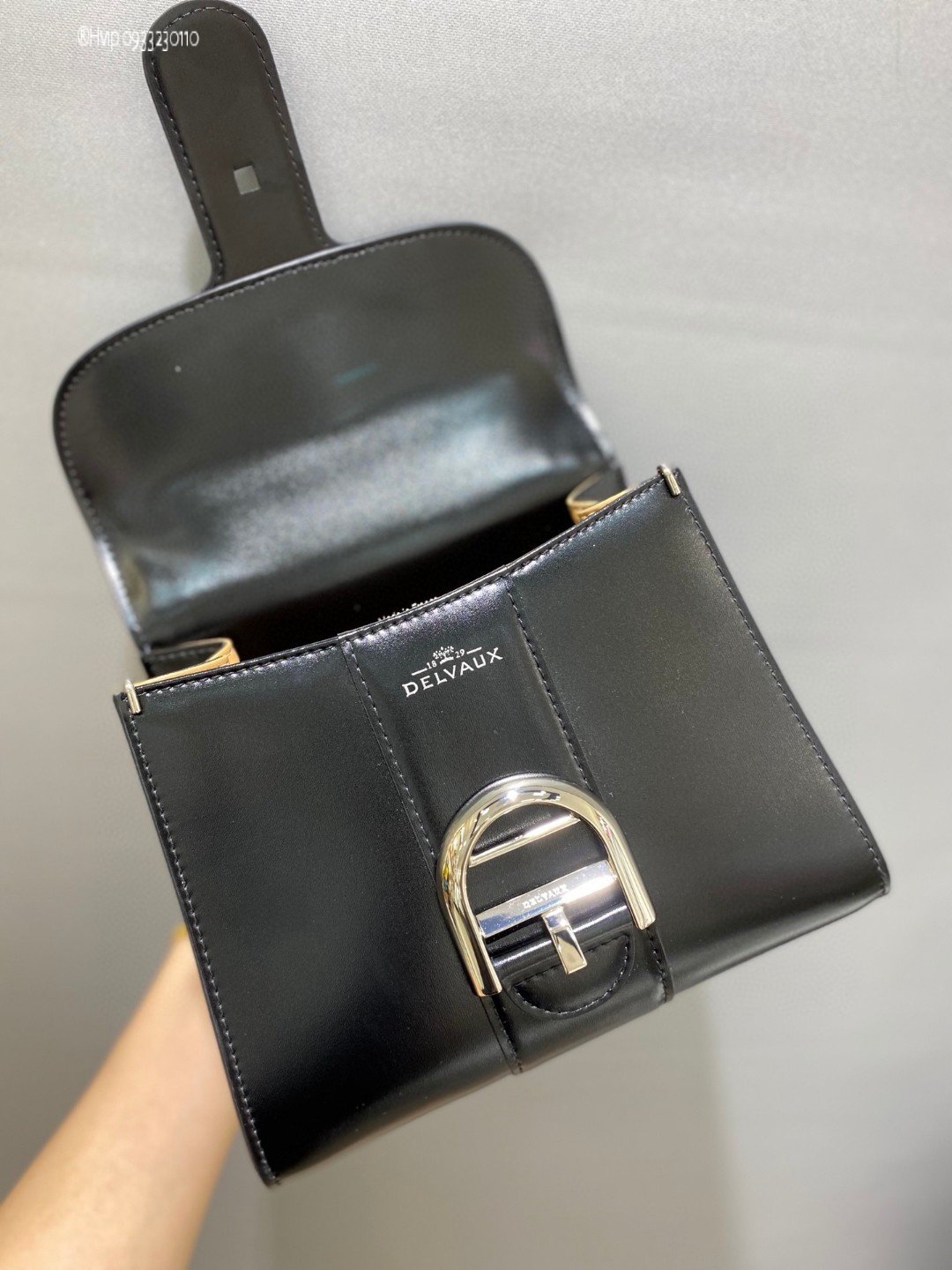Delvaux Brillan mini in Box Calf black PHW